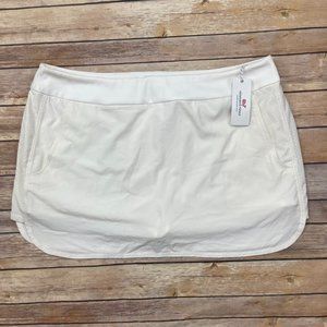 Vineyard Vines 15" Woven Sport Golf Skort XL NWOT NEW White